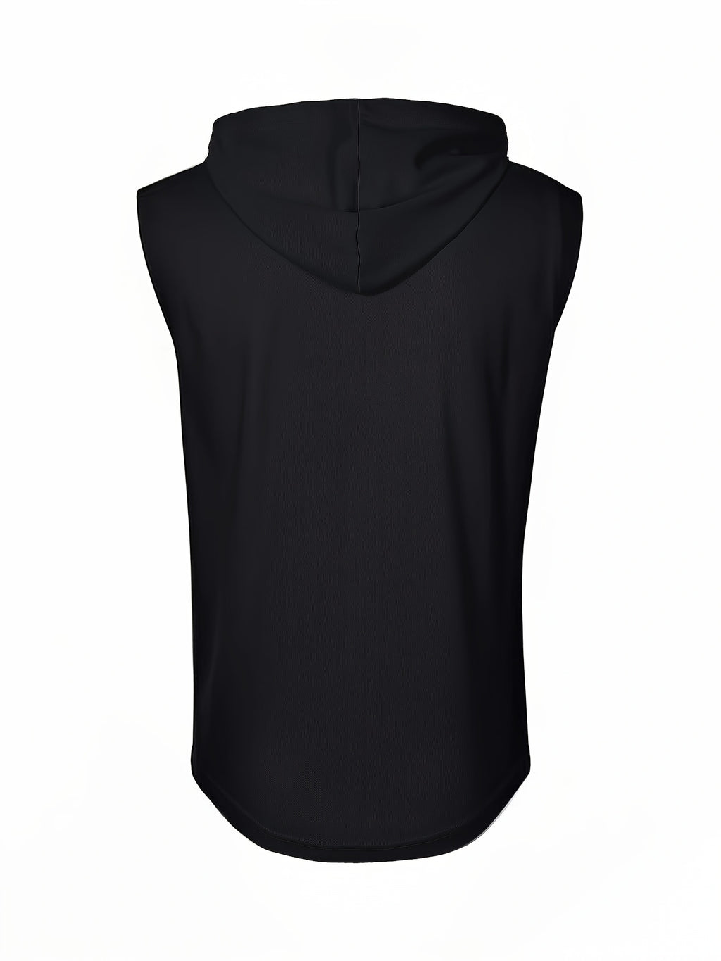 Men's Quick-Dry Athletic Hoodie - Sleeveless Gym Shirt, Breathable Workout Top for Running, Outdoor Sports - Lightweight Moisture-Wicking Activewear (Machine Washable), Running Shirt, Casual Sportswear, Tropical Print, Durable Construction, Performance - Black