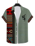 Summer Men'S Short-Sleeve Printed Round-Neck T-Shirt, Casual Outdoor Top - Mixed colors