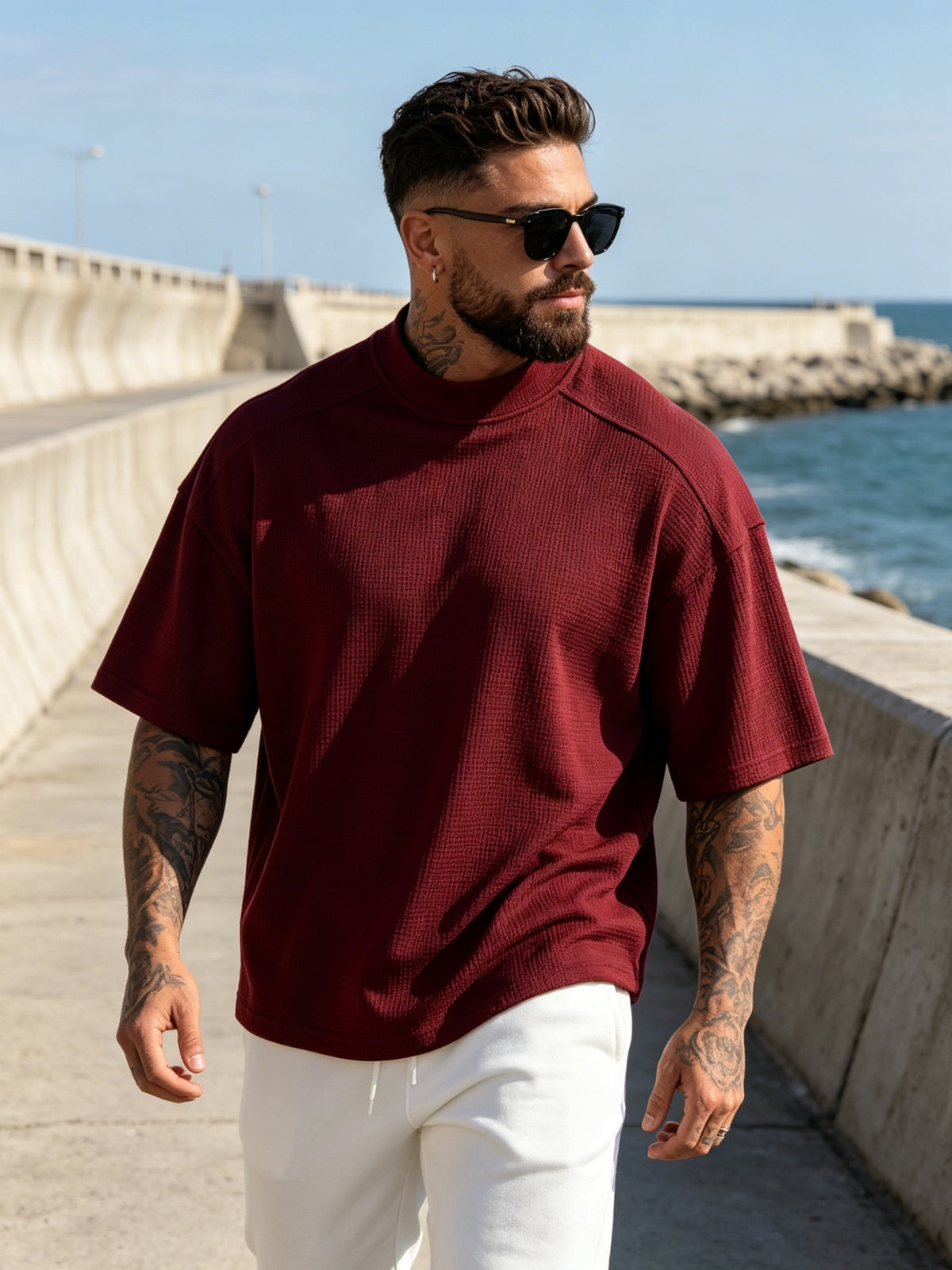 3pcs Set New Men'S Top Fashion Athletic Short Sleeve Spring Summer Summer Casual Comfortable Breathable Soft Trendy Easy Premium All-Match Refreshing - Mixed Color 2