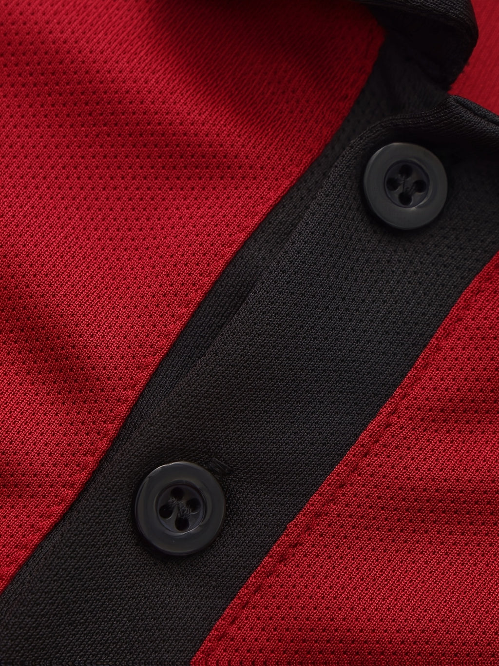 Men'S Casual Sports Solid Polo Shirt with Short Sleeves - Red