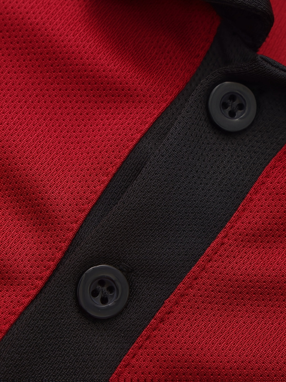 Men'S Casual Sports Solid Polo Shirt with Short Sleeves - Red