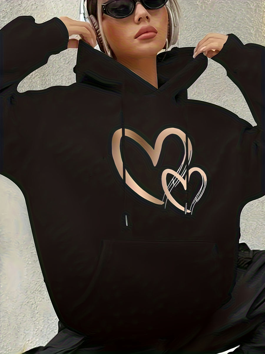 Women'S Fashion Hoodie - Black