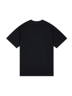 Men's Minimalist Color-Block T-Shirt- Fashionable Casual Style, Soft Breathable Fabric, Round Neck Short Sleeve for Summer, Trendy T-Shirt - Black