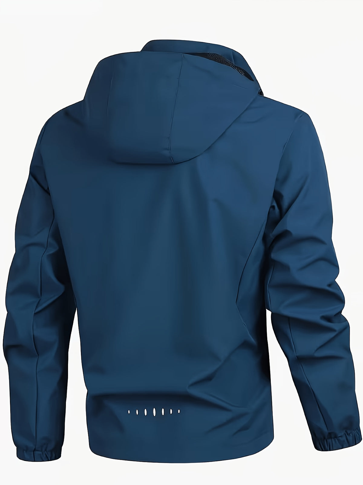 Spring and Autumn Outdoor Adventure Men's Windproof Sportswear, Wear-Resistant Wind-Resistant Jacket, Urban Cycling, Mountain Climbing, Hiking Zipper Outerwear Winter Clothes for Men - Blue