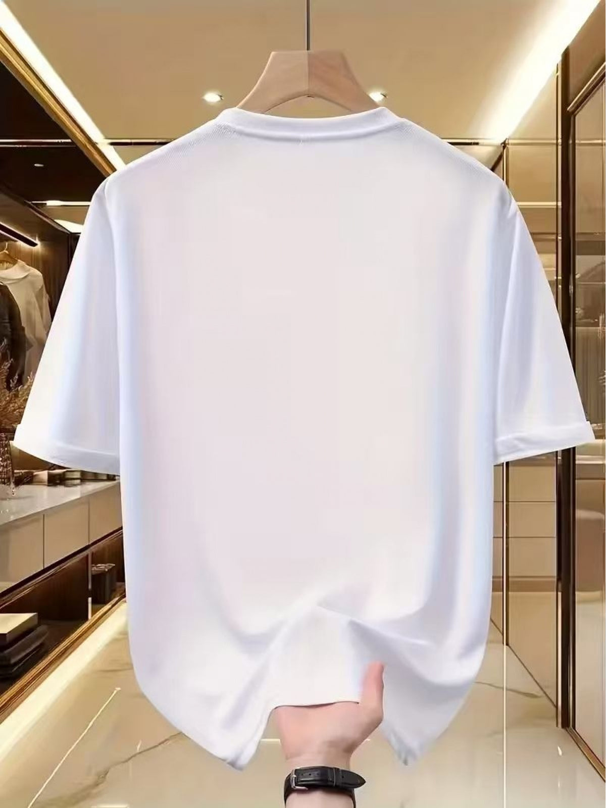Men's "K" Logo T-Shirt - Fashionable Casual Wear - White