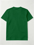 2pcs Set of Men'S Solid Color T-Shirts, Summer Classic Henley Shirts, Suitable for Casual Wear - Dark Green