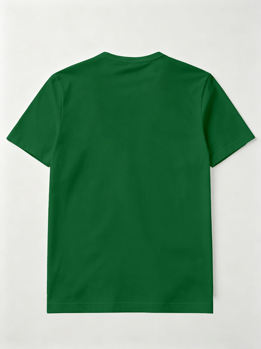 2pcs Set of Men'S Solid Color T-Shirts, Summer Classic Henley Shirts, Suitable for Casual Wear - Dark Green