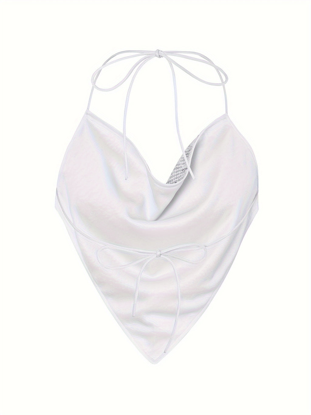 Sequined Women'S Cami (YY397) - White