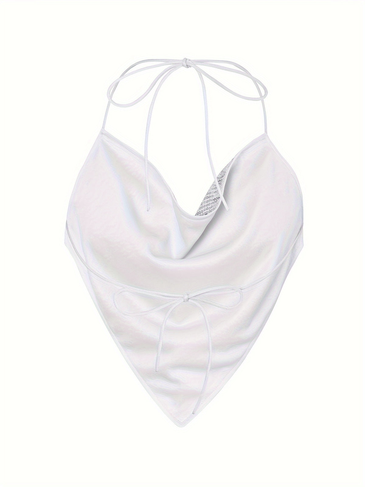 Sequined Women'S Cami (YY397) - White