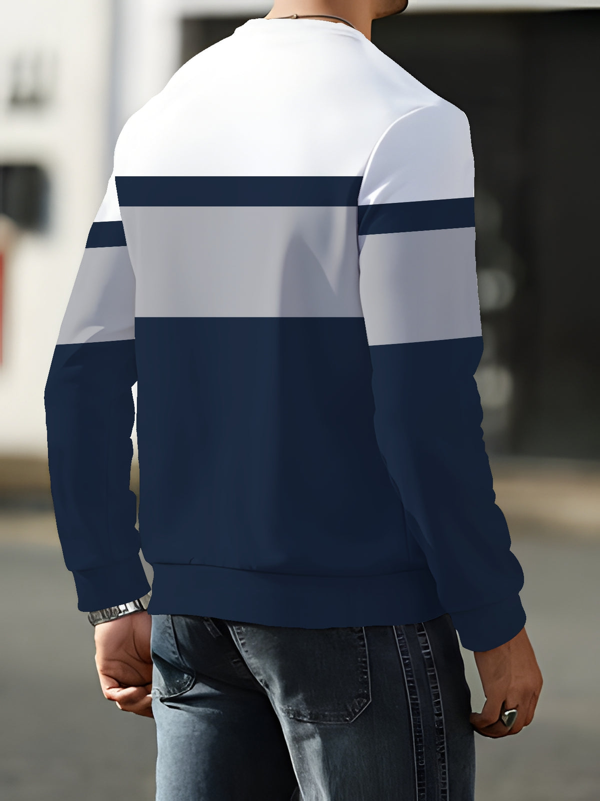 Round Neck Sweatshirt Trendy Brand Hot Style Men'S Long Sleeve 2026 Autumn Winter Men'S Round Neck Sweatshirt - Mixed colors