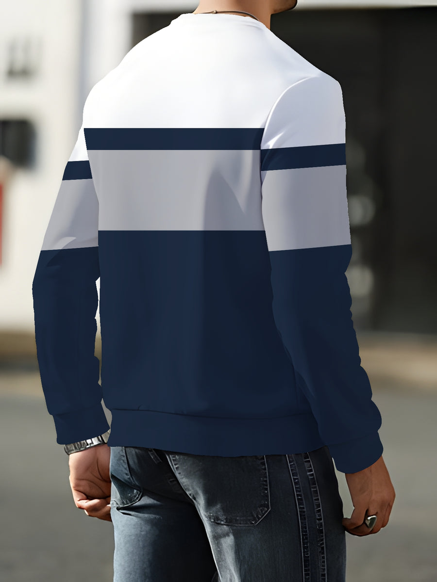 Round Neck Sweatshirt Trendy Brand Hot Style Men'S Long Sleeve 2026 Autumn Winter Men'S Round Neck Sweatshirt - Mixed colors