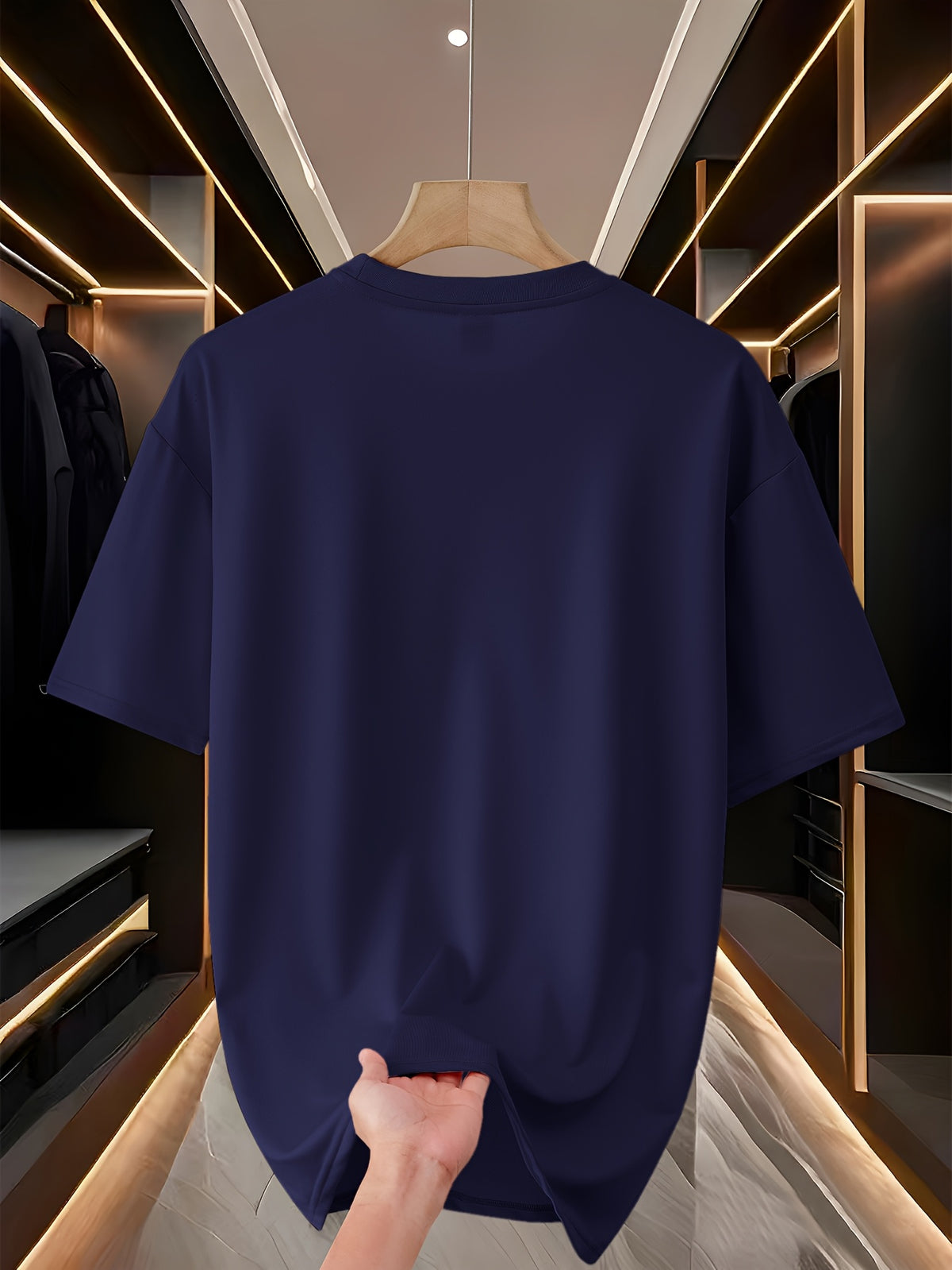 Custom T-Shirts / - "My T-Shirt, My Choice" Design Your Own with Text//Logo Suitable for Team Uniforms, Music Festival Outfits, Gifts for Him, Short Sleeve Round Neck Loose Fit Machine Washable T-Shirt - Royal Blue
