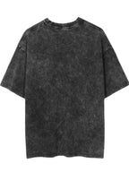 [Villa Le Water OBM] 3pcs Set American Retro Washed Distressed Round Neck Short Sleeve T-Shirt Men'S Summer Loose Trendy All-Match - Steel