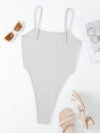 Mini Bodysuit for Women, Style - Light Grey