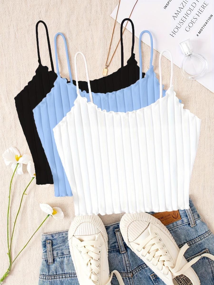 Women's Camisole Three-Piece Set - Mixed Color 3