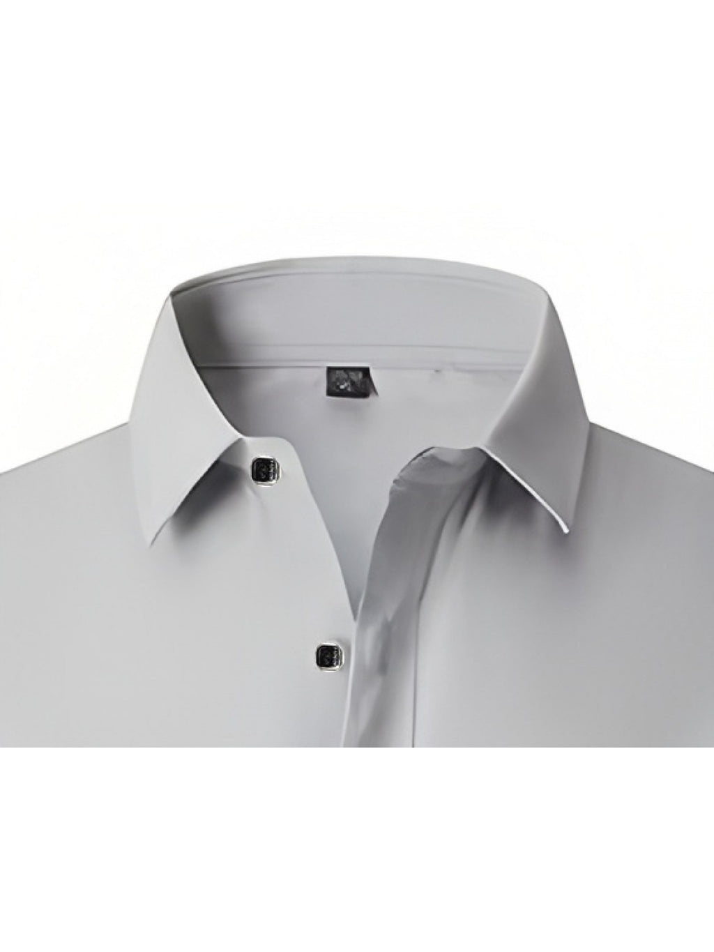 2 Men'S Spring And Autumn Fashion Long-Sleeve Printed Shirts, Casual, Breathable, High-Quality, Anti-Wrinkle Shirts, Suitable for Business And Office Wear - Gray+black