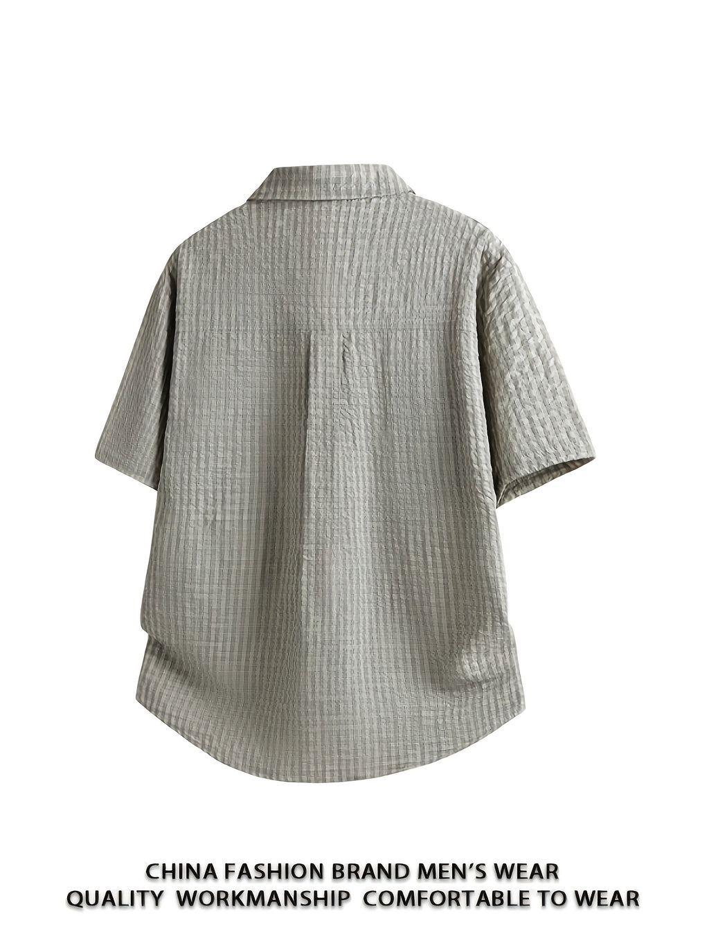 Men's Outdoor Workwear Short-sleeved Shirt Plaid Shirt Summer Loose Beach Shirt Lapel Shirt Top Multi-Pocket Large Size Shirt Affordable Men Oversized Plaid Shirts Size Men Casual Button Shirt Hot 2026 Streetwear - Green