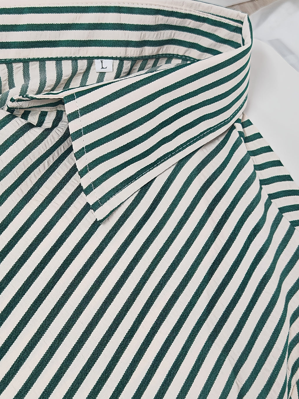 Spring/Autumn New Preppy Cool Fashion Niche Letter Print Long Sleeve Thin Relaxed Casual Shirt - Green 02