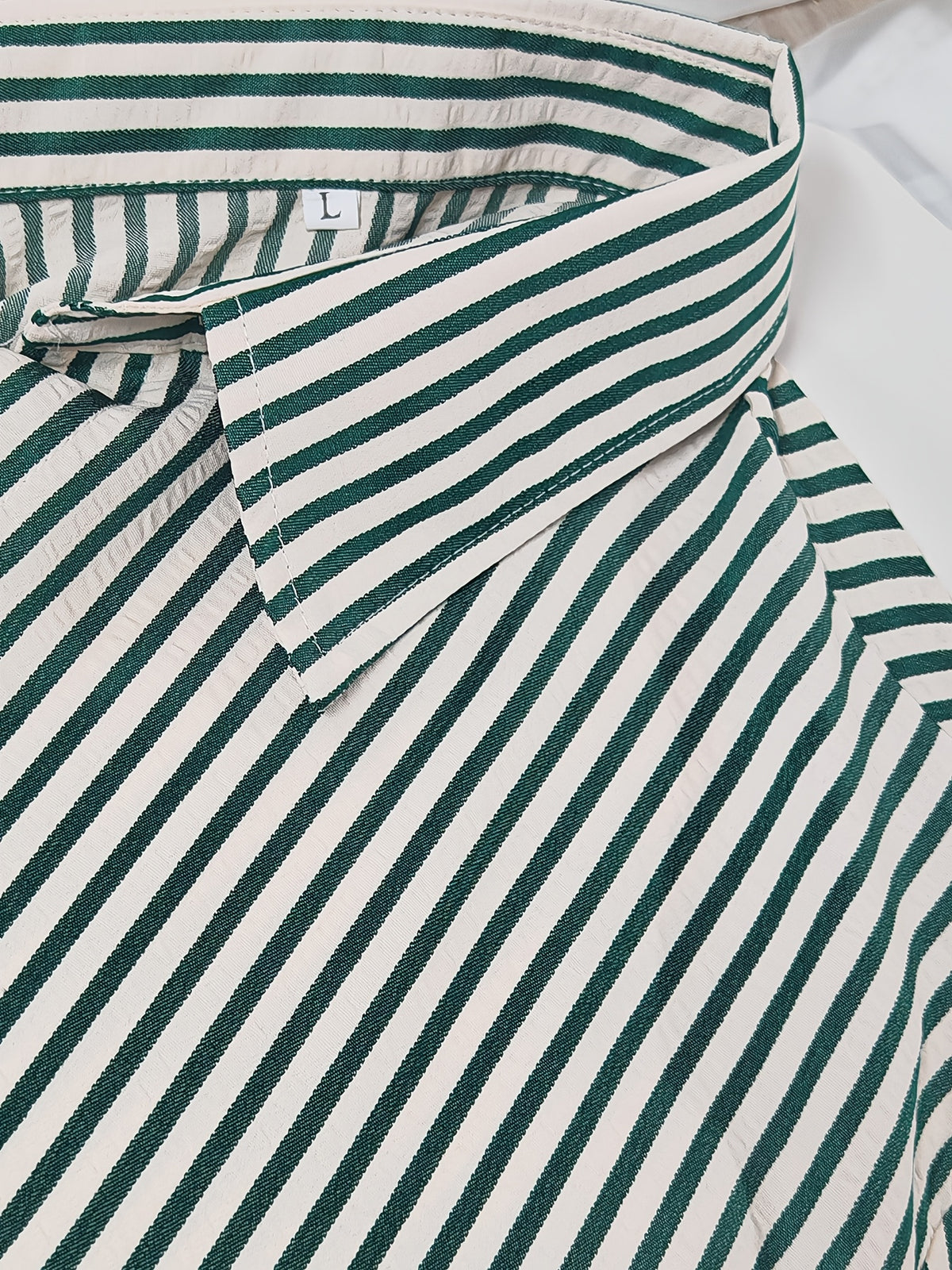Spring/Autumn New Preppy Cool Fashion Niche Letter Print Long Sleeve Thin Relaxed Casual Shirt - Green 02