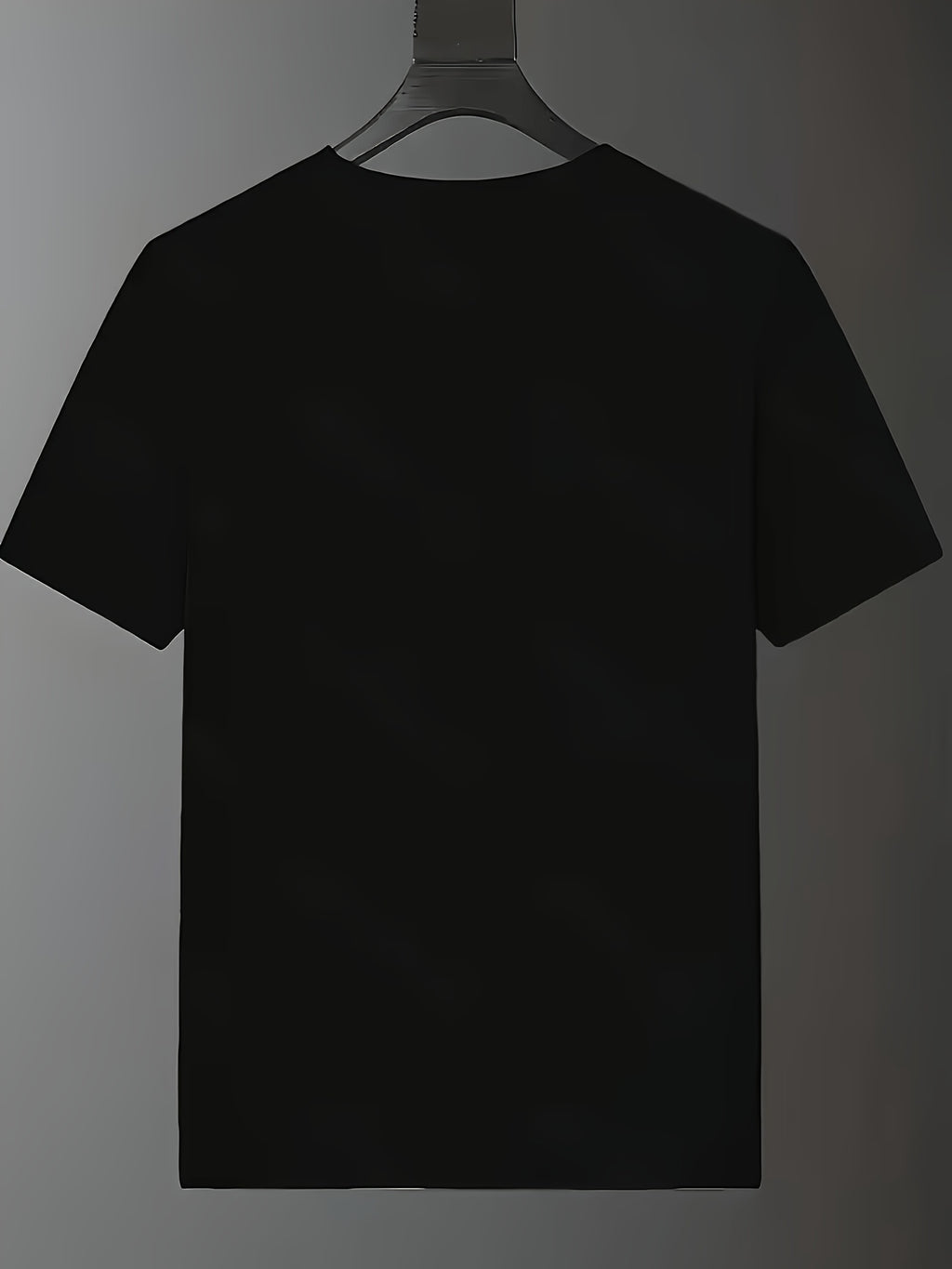 Boy's Patterned Print T-Shirt- Designed for Happy Young People, Featuring Colorful Smiling Faces, Short-sleeved, Round-neck, Casual Summer T-shirt, Made of Soft Knitted Fabric, Perfect for Casual Wear, Young People's T-shirt, Playful Patterned T-shir - Black