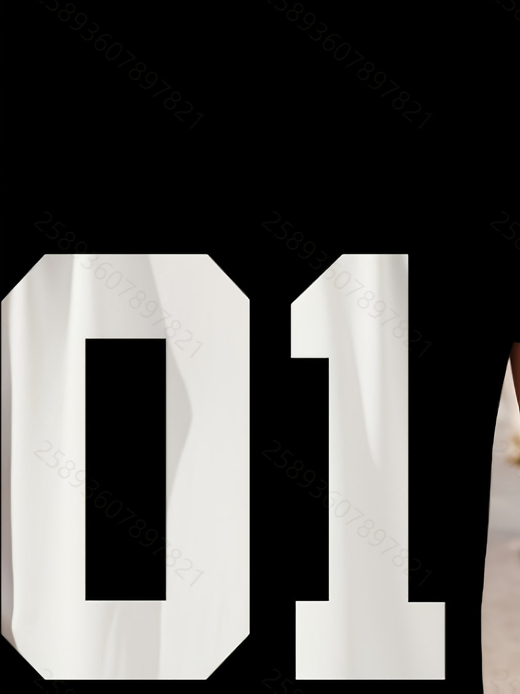 Men'S Summer Sports Casual Quick-Dry Breathable Stretch V-Neck Short Sleeve T-Shirt with Printed Design - Non-Textured - Black