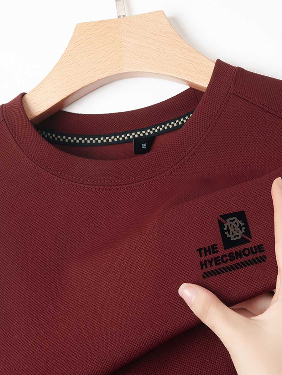 Minimalist Urban Crewneck Sweatshirt for Portable Daily Commuting - Red