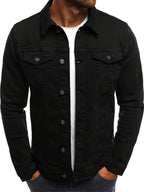 High-End Fashion Boutique Denim Jacket - Black