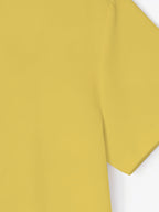 Men'S Summer Solid Short Sleeve T-Shirt, Button-Up V-Neck Casual Top, Soft And Comfortable Linen Fabric, Suitable for Daily Home And Outdoor Wear - Yellow