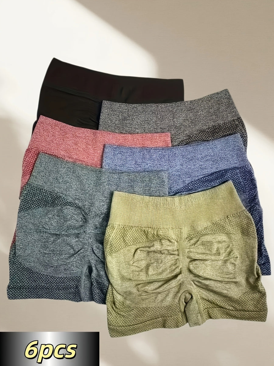 6-Color High-Waisted Seamless -Lifting Shorts Suitable for Weightlifting, & - Tummy Tummy Underwear, Loose-Fit Booty Enhancer Shorts for, Casual Wear, Spring Summer Fall (Hand Washable) - Mixed colors