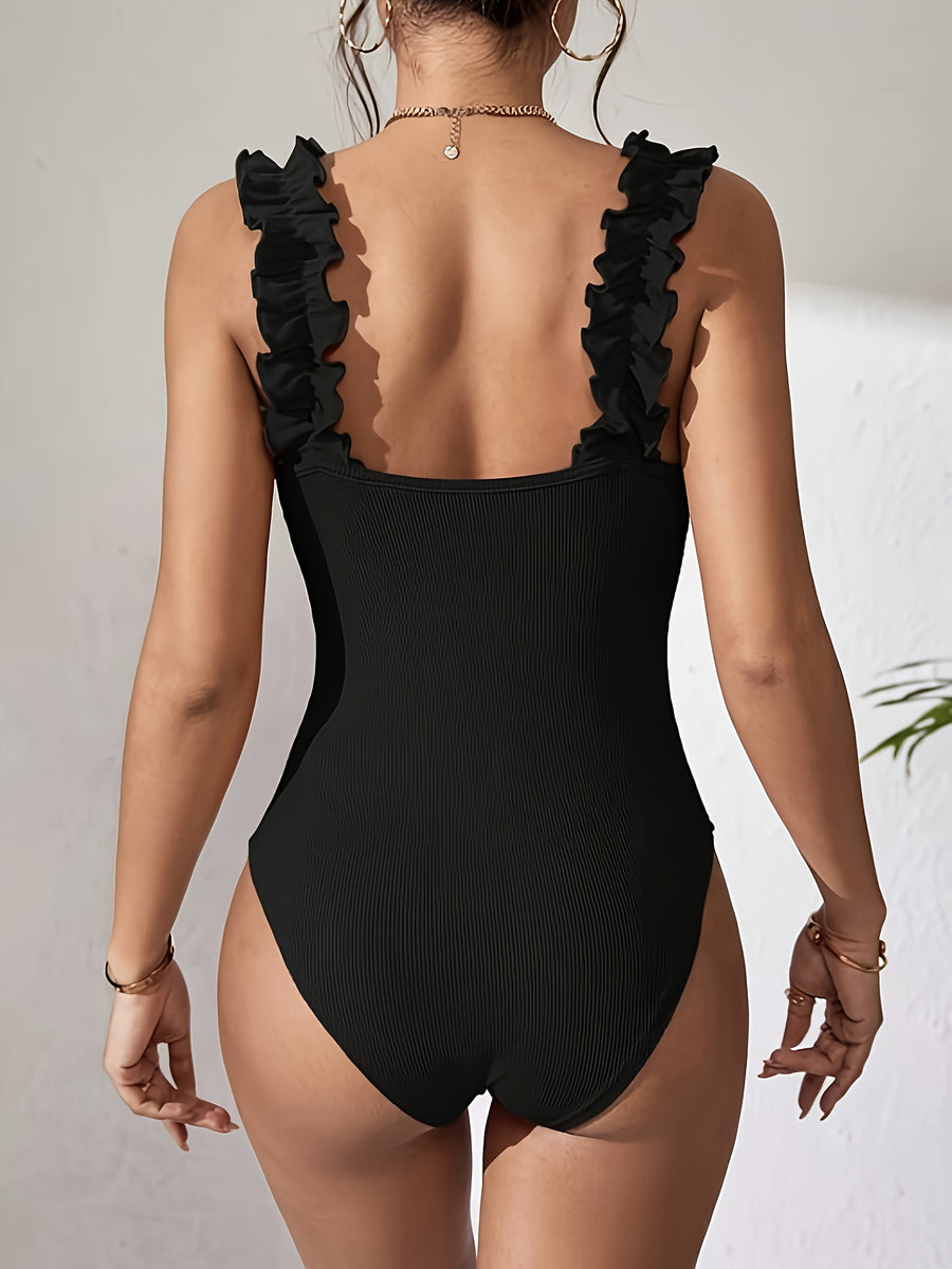 Lace Camisole Bodysuit - Black