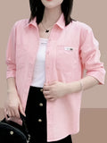 Spring/Summer Fashion Loose Shirt - Pink