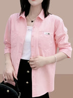 Spring/Summer Fashion Loose Shirt - Pink