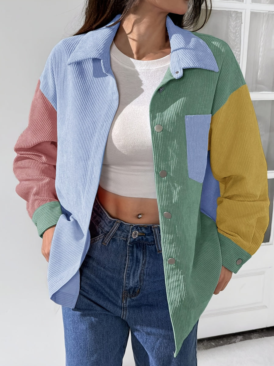 Plus Size, TB6709 Stylish and Elegant Coat, Plus-size Casual Shirt, Suitable for Autumn and Winter - Mixed Color 2