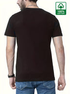 2pcs Men'S Premium 100% Sports Casual T-Shirt, Trendy Tees, Black Tees for Men, Breathable And Sweat-Absorbing Short Sleeves for Summer, Round Neck Short Sleeves, Men'S Comfy Clothing Tops for Daily Vacation - Black