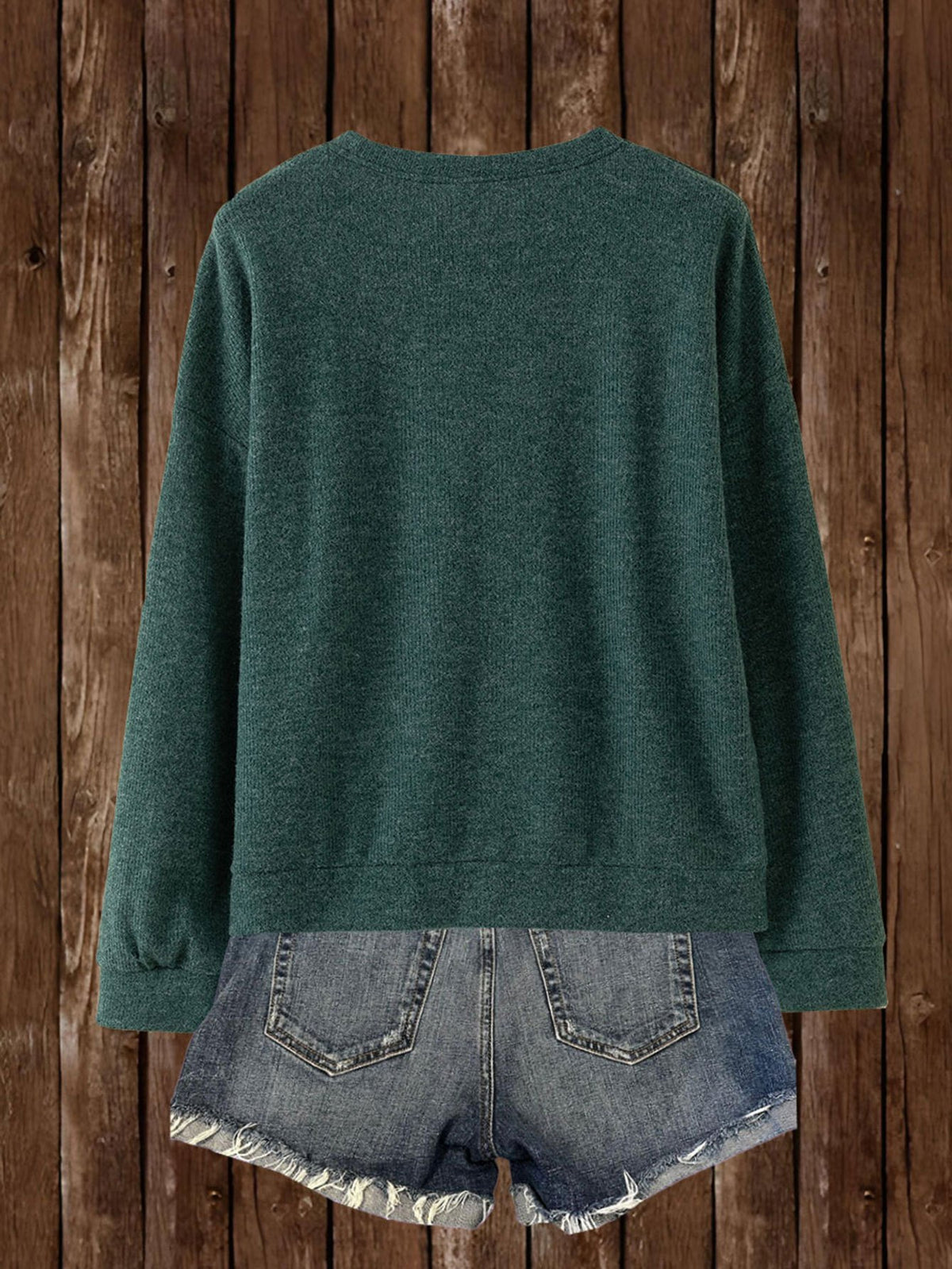 Autumn And Winter Animal Cartoon Pattern Printed Design Women'S Casual Warm Round Neck Sweater for The Fall And Winter Season - Dark Green