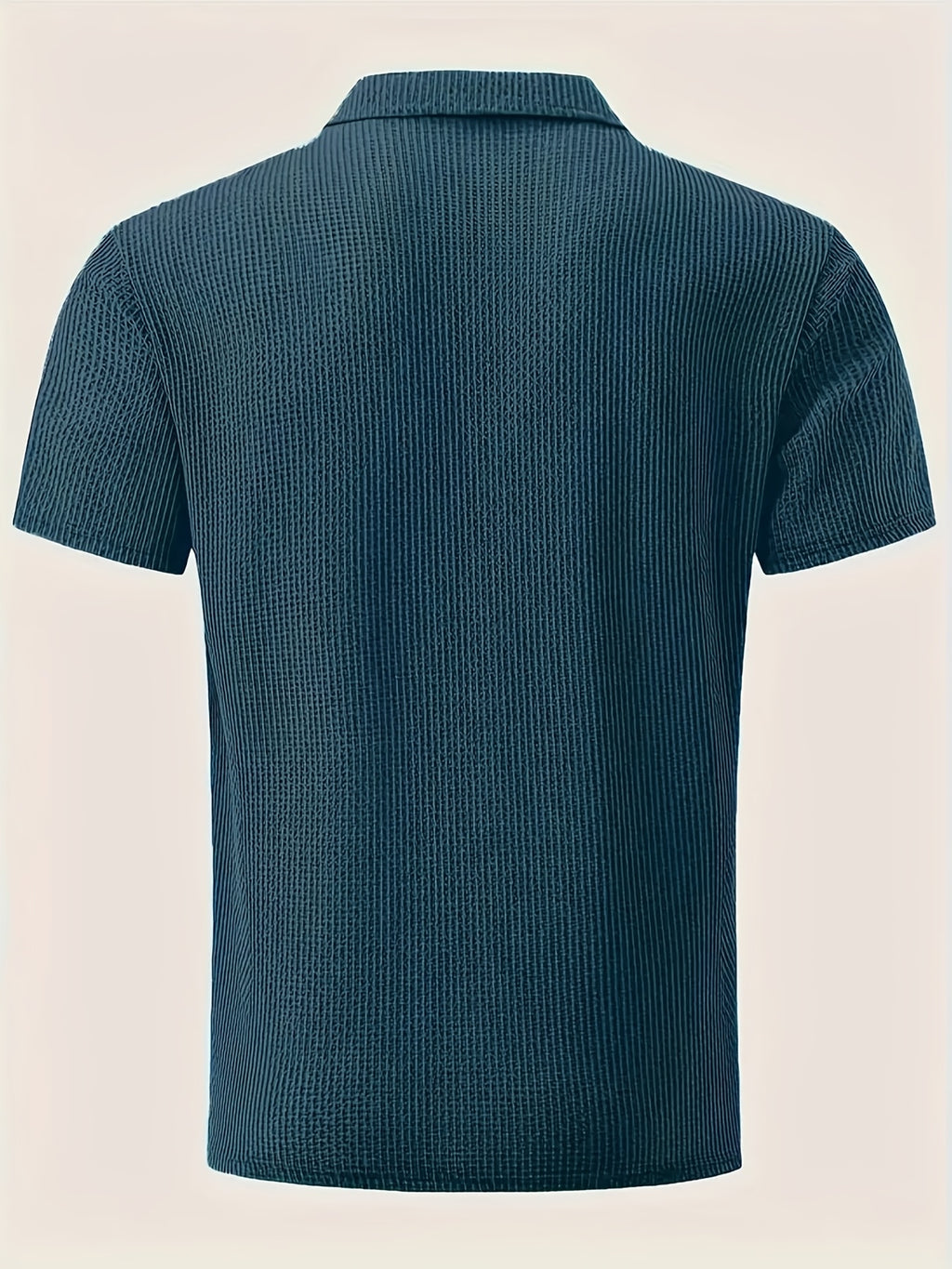 2026 Men's Summer Color-Block Polo Shirt, Available in Multiple Colors, Suitable for Home, Business, Office, and Golf - Blue Navy