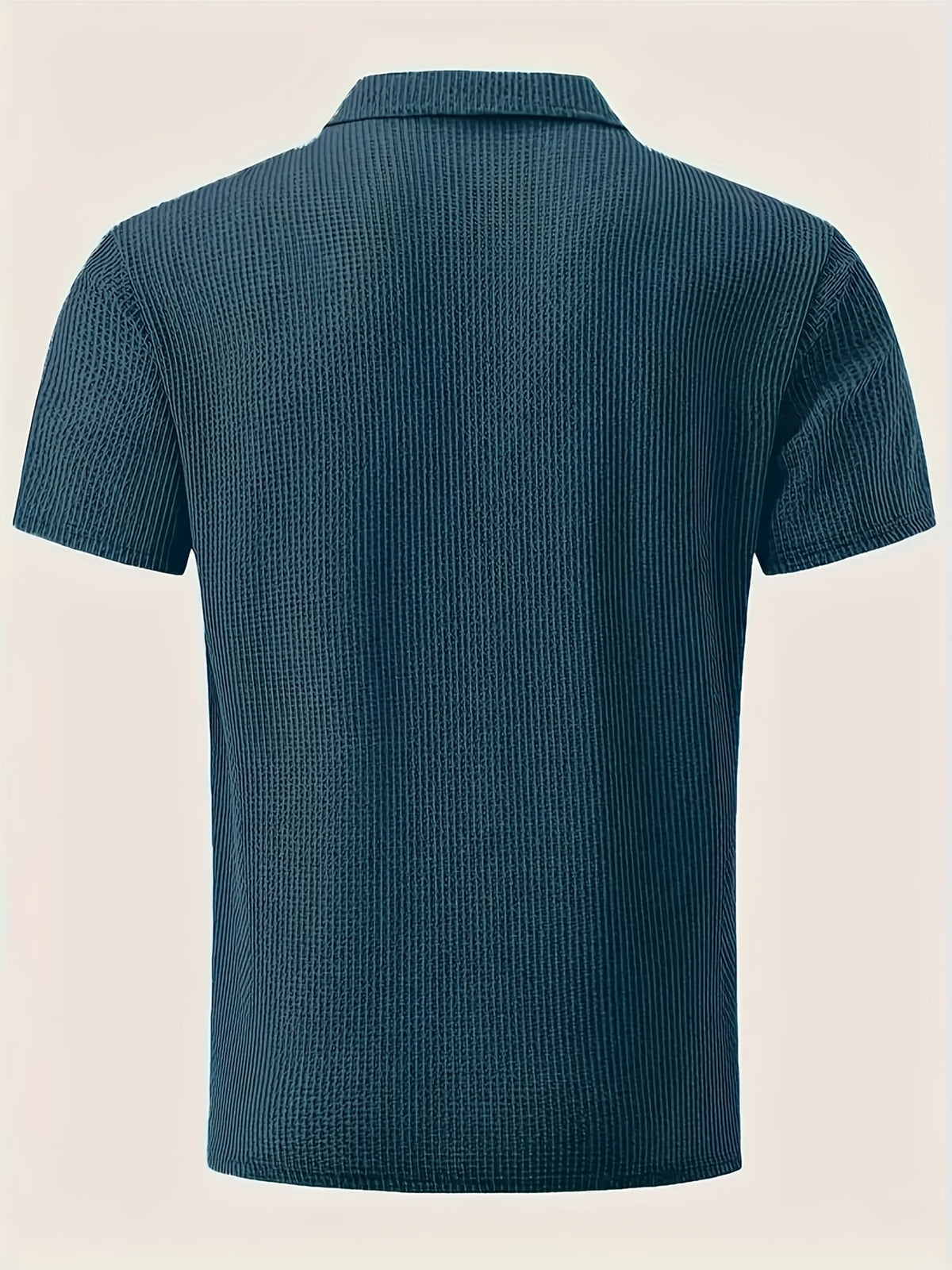 2026 Men's Summer Color-Block Polo Shirt, Available in Multiple Colors, Suitable for Home, Business, Office, and Golf - Blue Navy