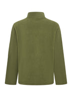 Men'S Autumn Winter New Fleece Lined Stand Collar Zipper Jacket, CAT Letter Print Long Sleeve Jacket, Multi-Pocket Design Casual Commute Trendy Top - Army Green 1