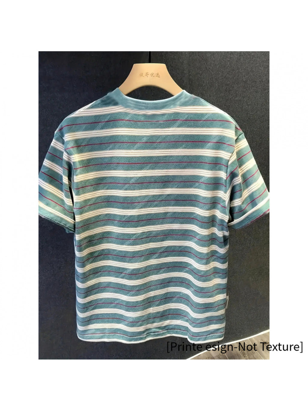 Summer European-Style New Clothing, Trendy Striped Short-Sleeve T-Shirt for Men, Casual And Versatile, Stylish Youth T-Shirt, Y2Y, Suitable As a Gift for Boyfriend - Mixed colors