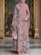 New 2026 Special Collection, Muslim Robe Style, Muslim Women'S Long Dress, Middle Eastern Traditional Cultural Costume, Suitable for Malaysian Women'S Wear, Middle Eastern Women'S Fashion Retro Artistic Style - Mixed colors