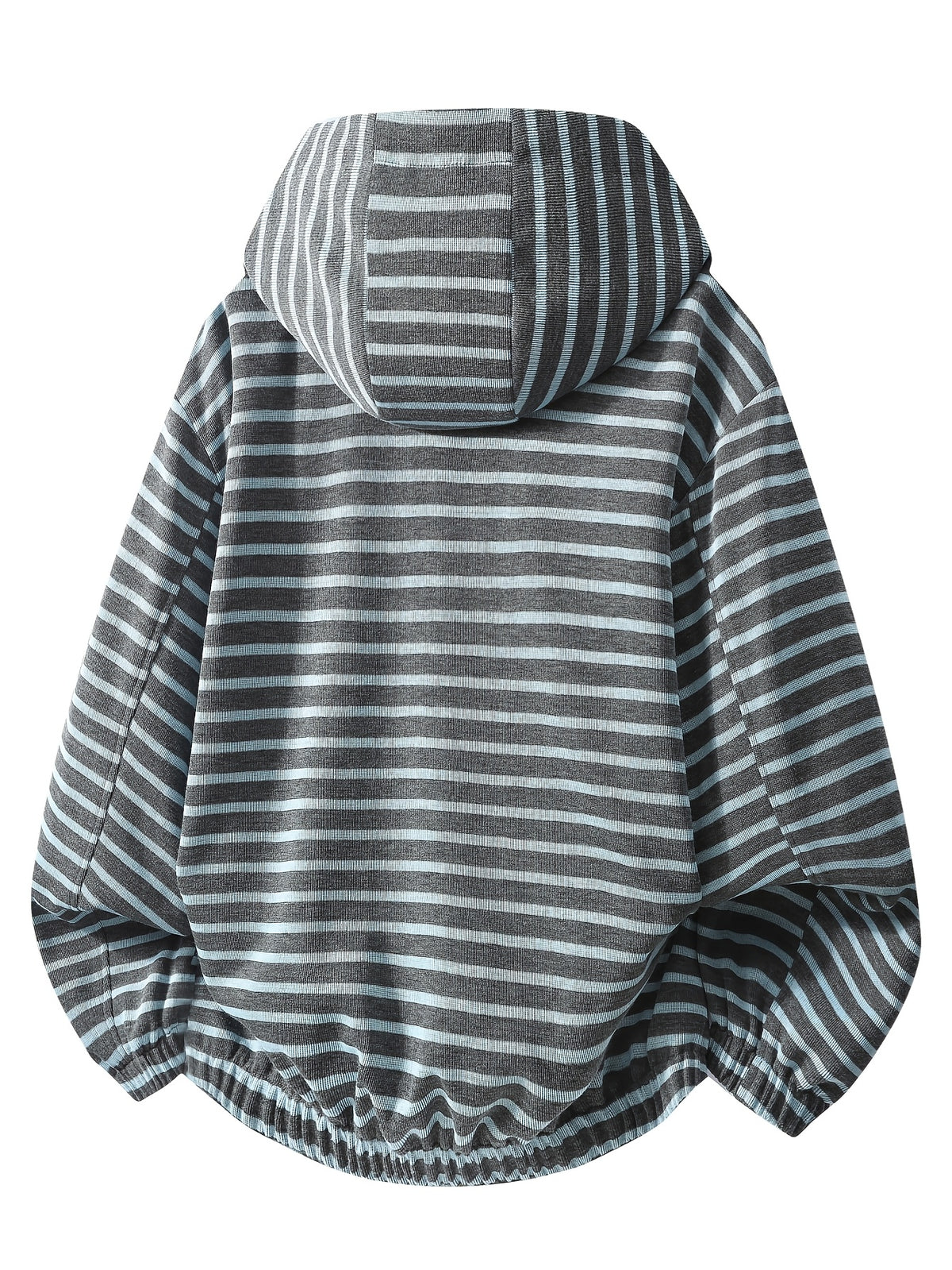 New 2026 Retro Premium Men'S Striped Jacket Texture Preppy Casual Hooded Coat Top - Vintage Blue
