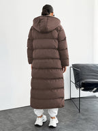 Fashionable and Elegant Thick Coat - Coffee Color