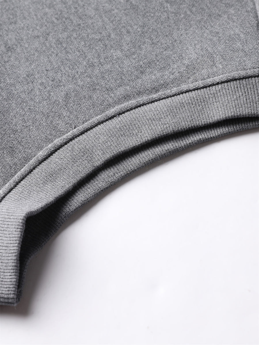 Autumn Winter Knit 3D Solid Color Lapel Vest, Basic Knit Cardigan, Men'S Fashion Knit Sleeveless Jacket, QLM - Black