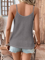 Women's Casual Fashion Tank Top - Grey