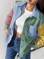 Plus Size, TB6709 Stylish and Elegant Coat, Plus-size Casual Shirt, Suitable for Autumn and Winter - Mixed Color 2