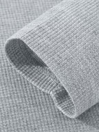 JEEP Men's Spring/Autumn Waffle Knit Colorblock 2-in-1 Look Long T-shirt - Grey