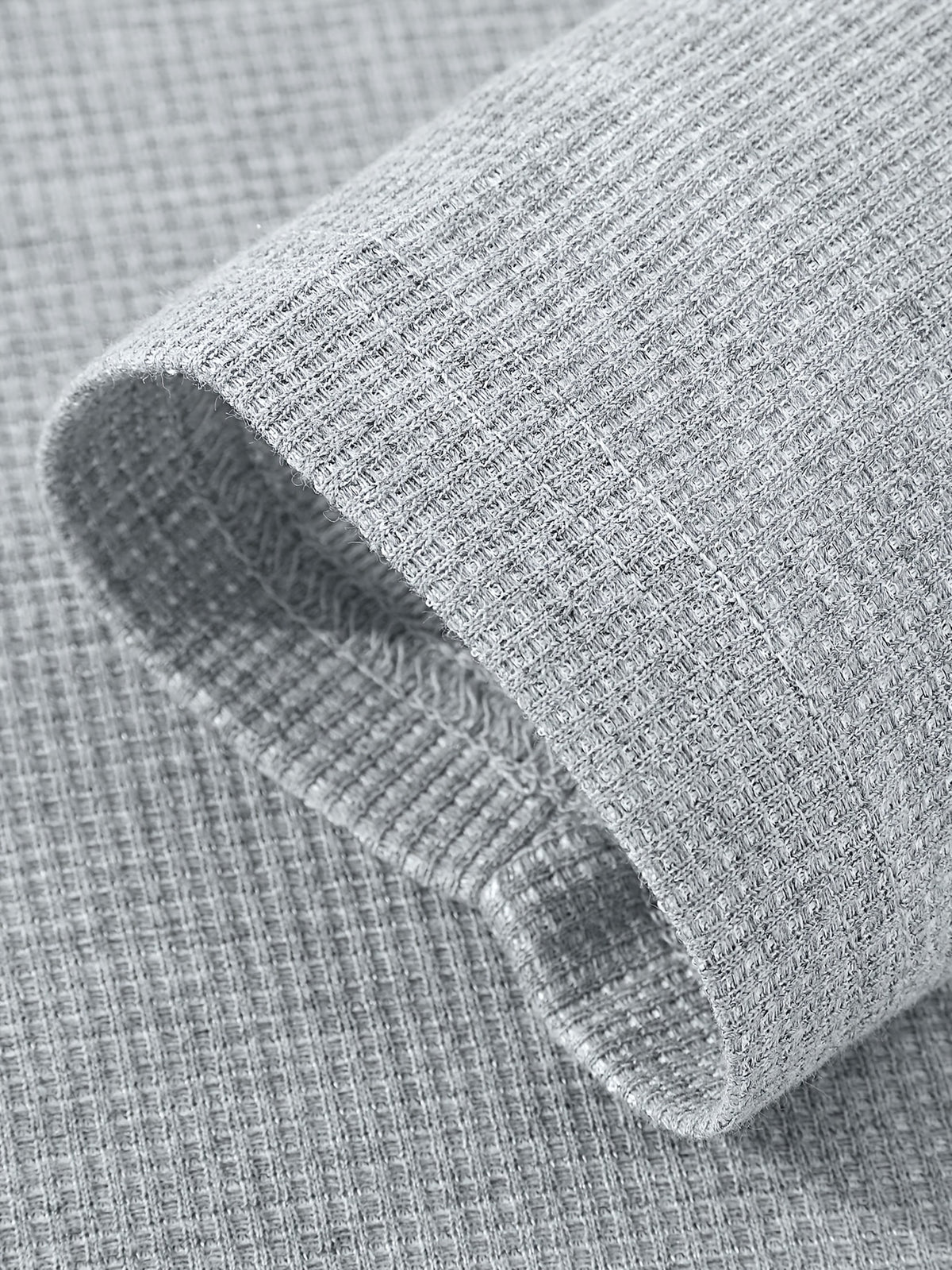 JEEP Men's Spring/Autumn Waffle Knit Colorblock 2-in-1 Look Long T-shirt - Grey