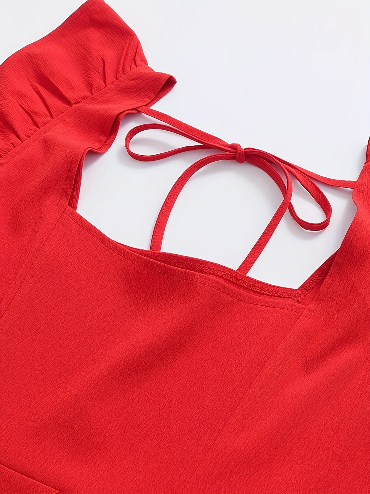 Casual Dress - Bright Red