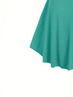 Casual Solid Color, Front Cross Straps with Eye Hook Design, Retro Bust Contour, Short Front Long Back Comfortable Casual, Home, Vacation Dress, Targeted Development - Mineral Green