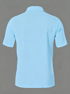 Men'S Exquisite Solid Color Polo Shirt 3pcs Set Multi-Pc Golf Casual Top - Sky Blue Pink Navy Blue